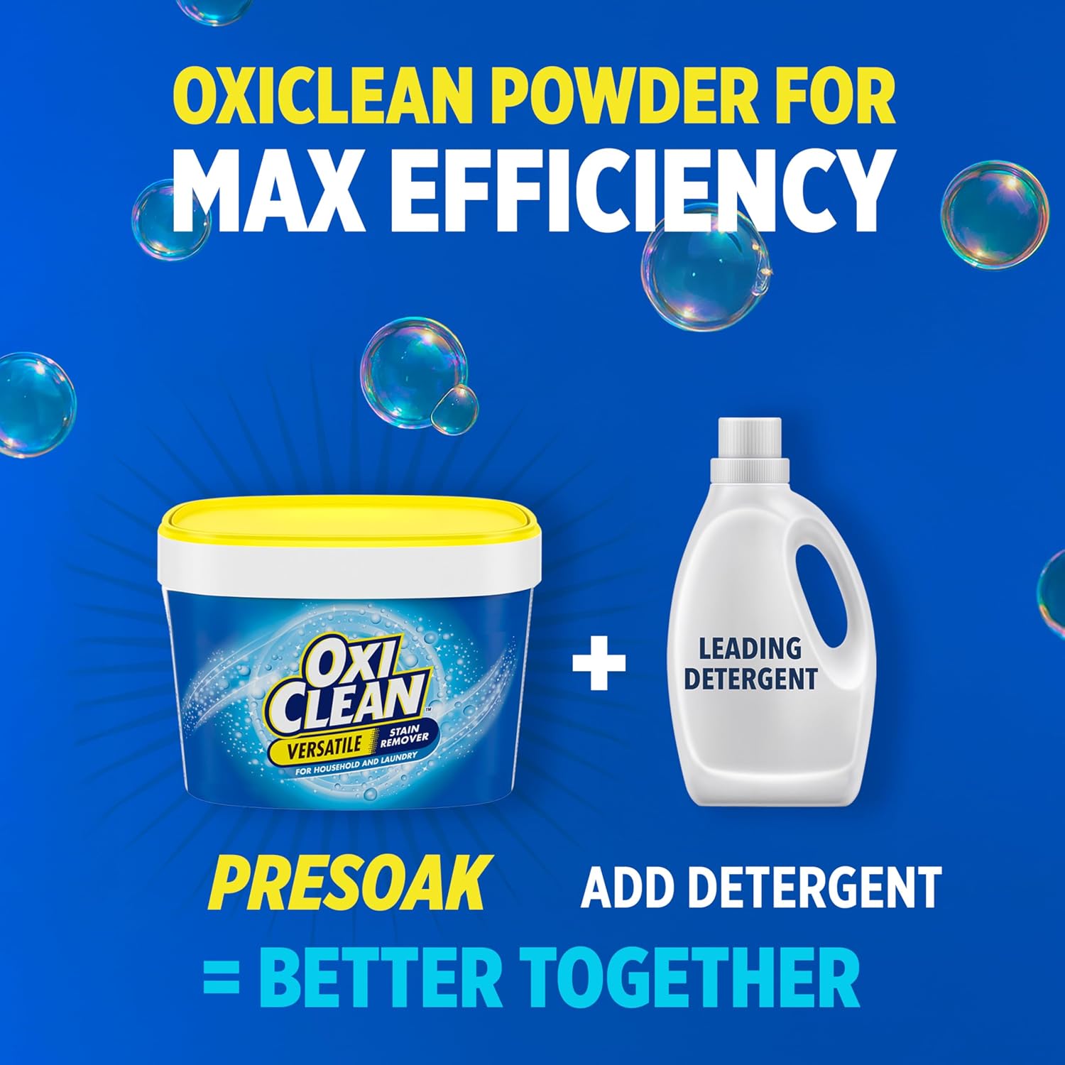 OxiClean Verstaile Stain Remover for Household and Laundry - 64 Loads (for All Machines Including He) - Image 6