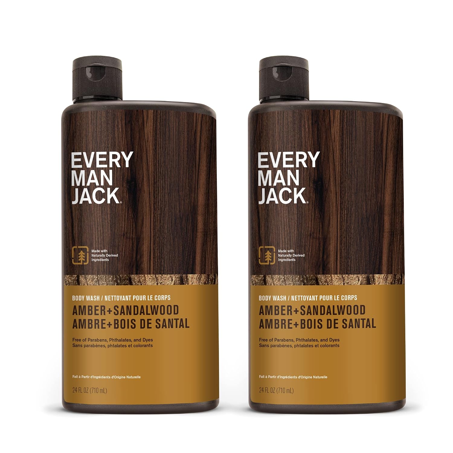 Every Man Jack Amber+Sandalwood Hydrating Mens Body Wash for All Skin Types-Cleanse, Nourish, and Hydrate Skin with Naturally Derived Ingredients-Paraben Free, Phthalate Free, Dye Free-24oz(Pack of 2) - Image 11