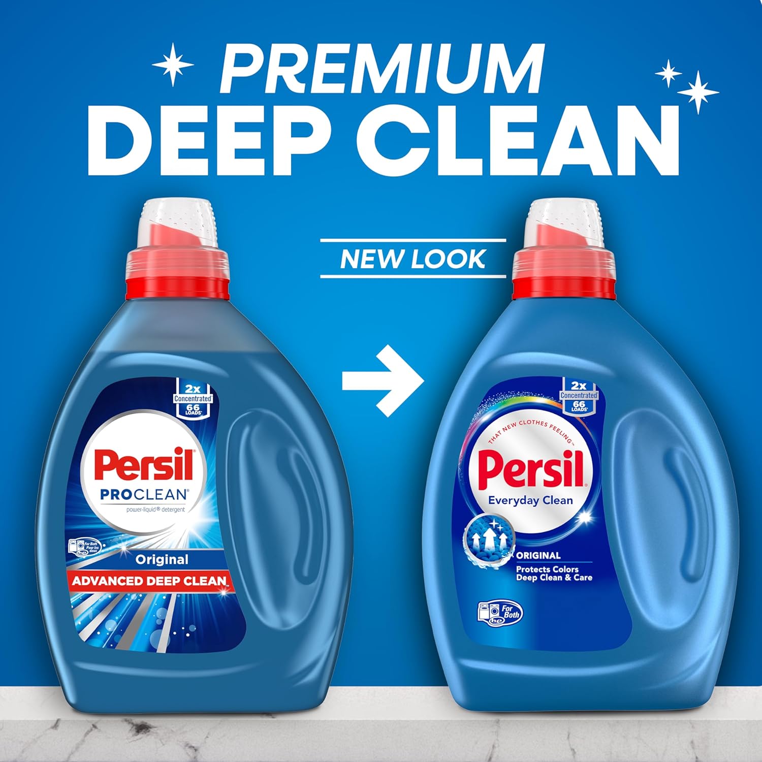 Persil Original Everyday Clean Liquid Laundry Detergent, 50 Fl Oz, 66 Loads, Ultra Concentrated, Deep Clean & Care for Colors & Whites, Laundry Soap for All Water Temperatures, HE Safe - Image 3