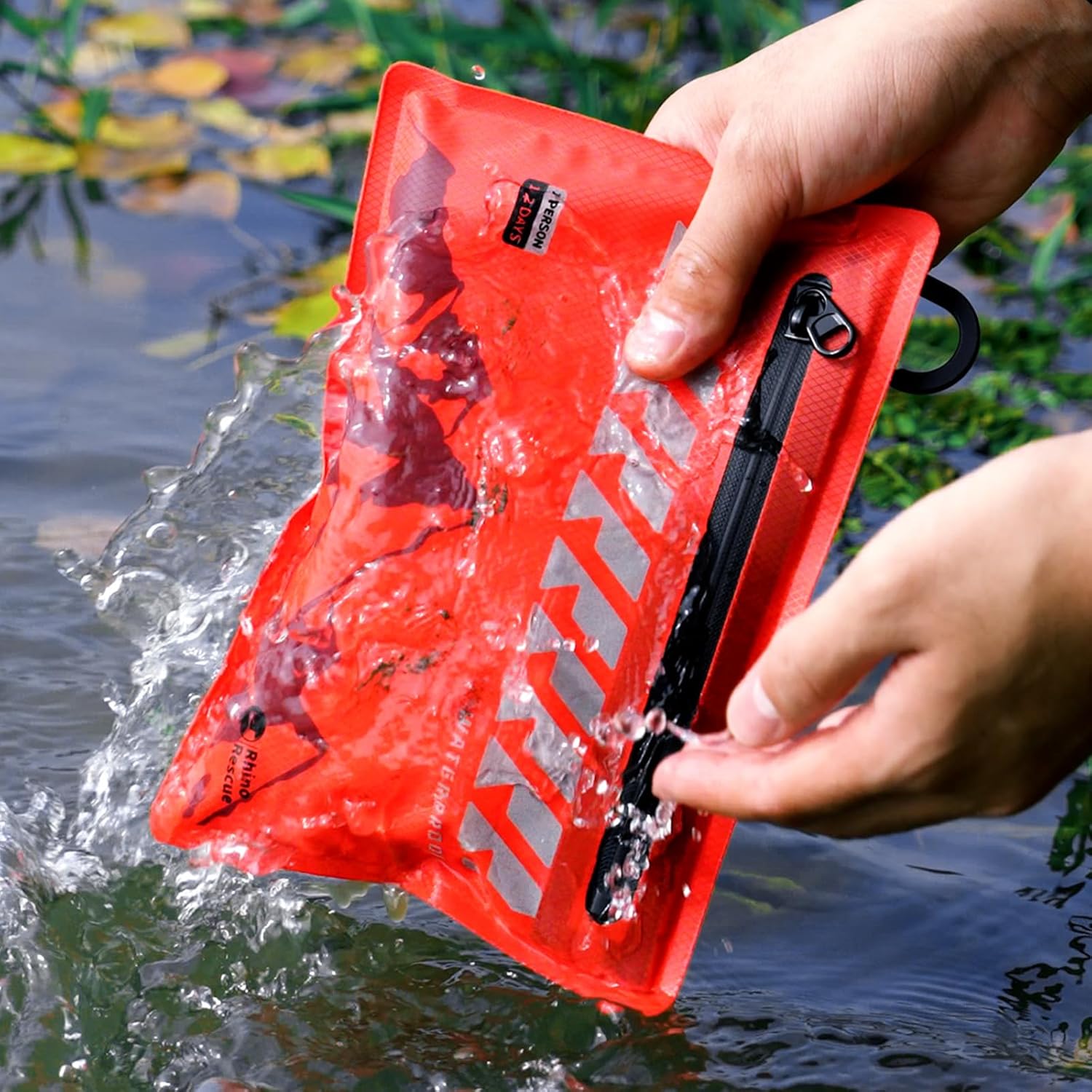 RHINO RESCUE Small First Aid Kit Ultralight Waterproof Medical Kit for Hiking, Backpacking, Cycling, Travel, Vehicles, 114pc - Image 7