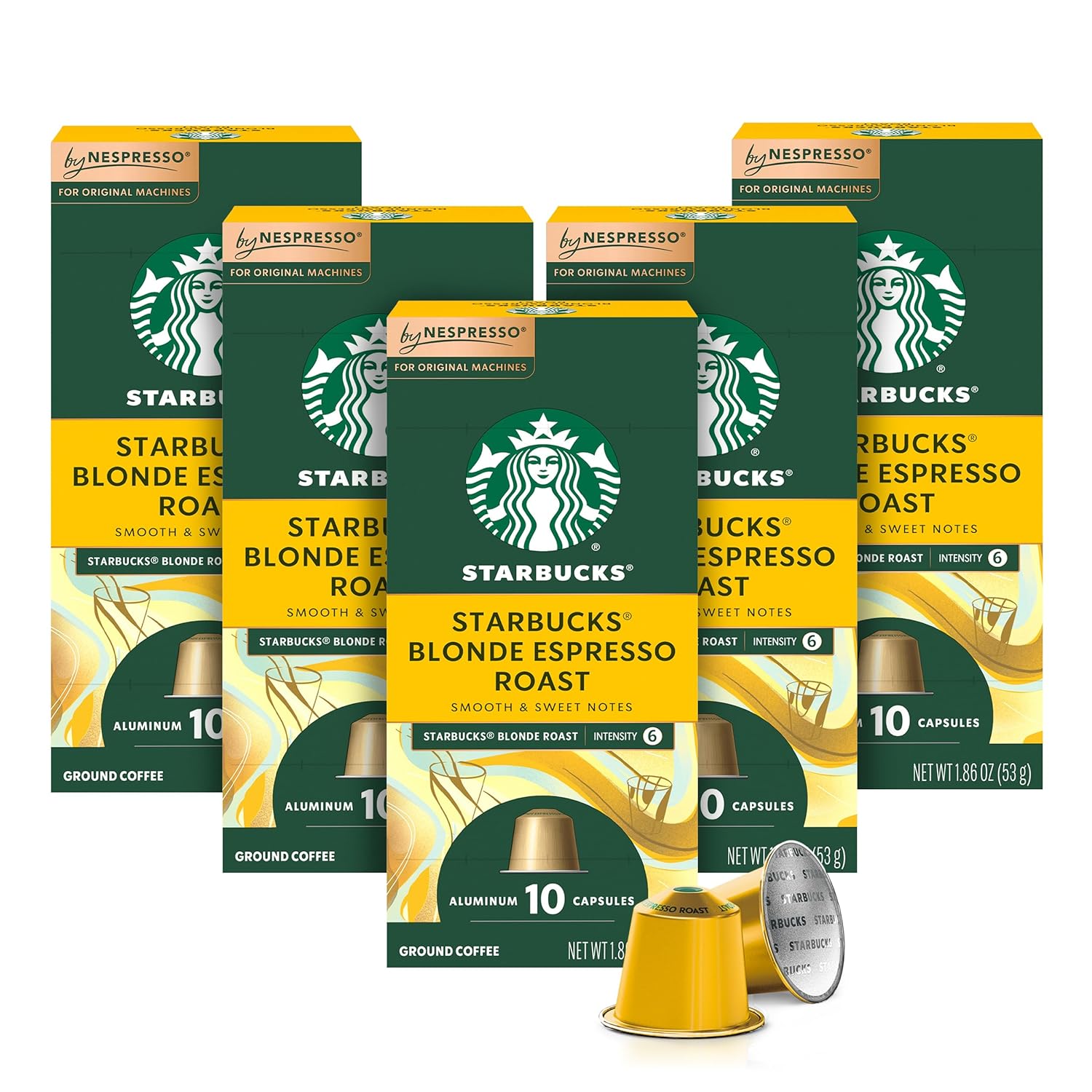 Starbucks by Nespresso Original Line Blonde Roast Espresso 50-count Espresso Pods - Image 2
