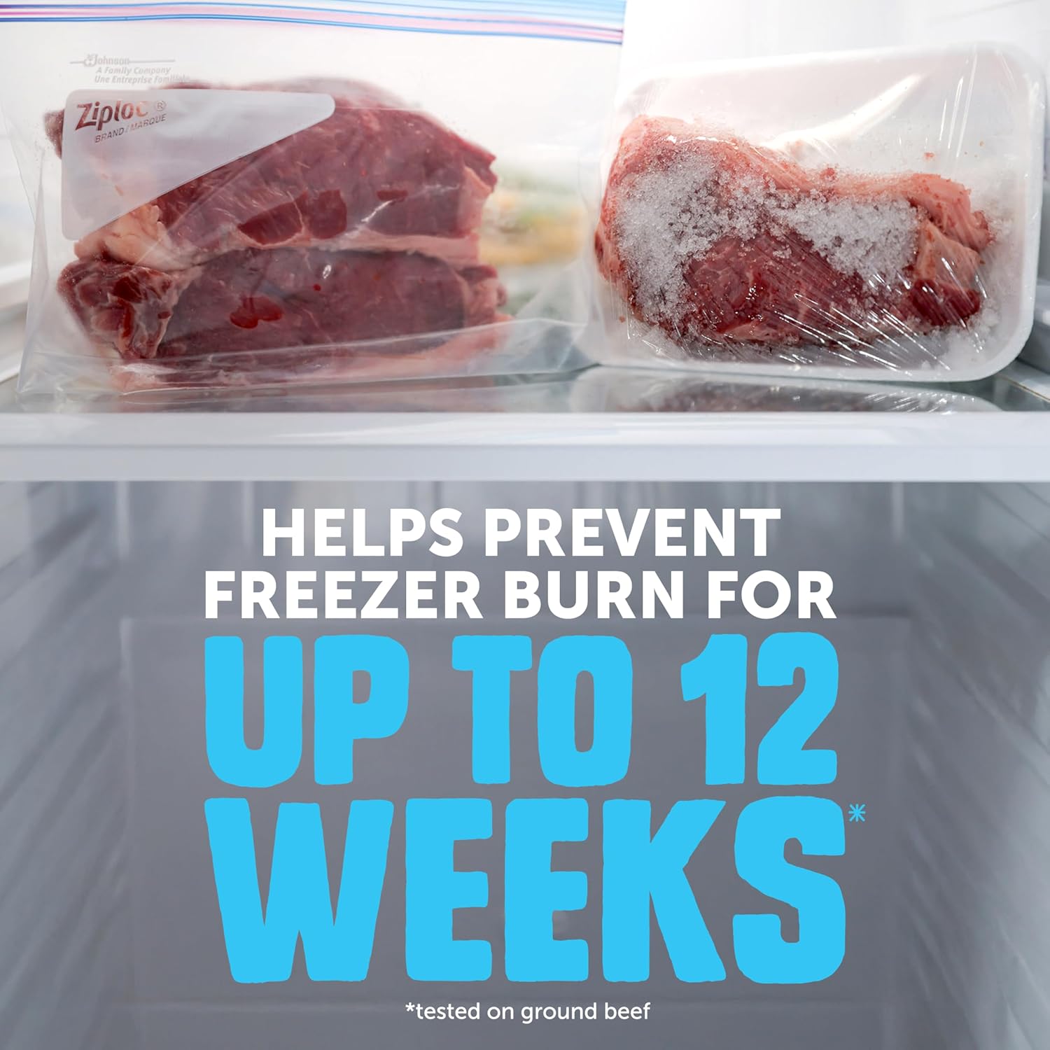 Ziploc Half Gallon Food Storage Freezer Bags, Easy Open and Close, 40 Bags Total - Image 3