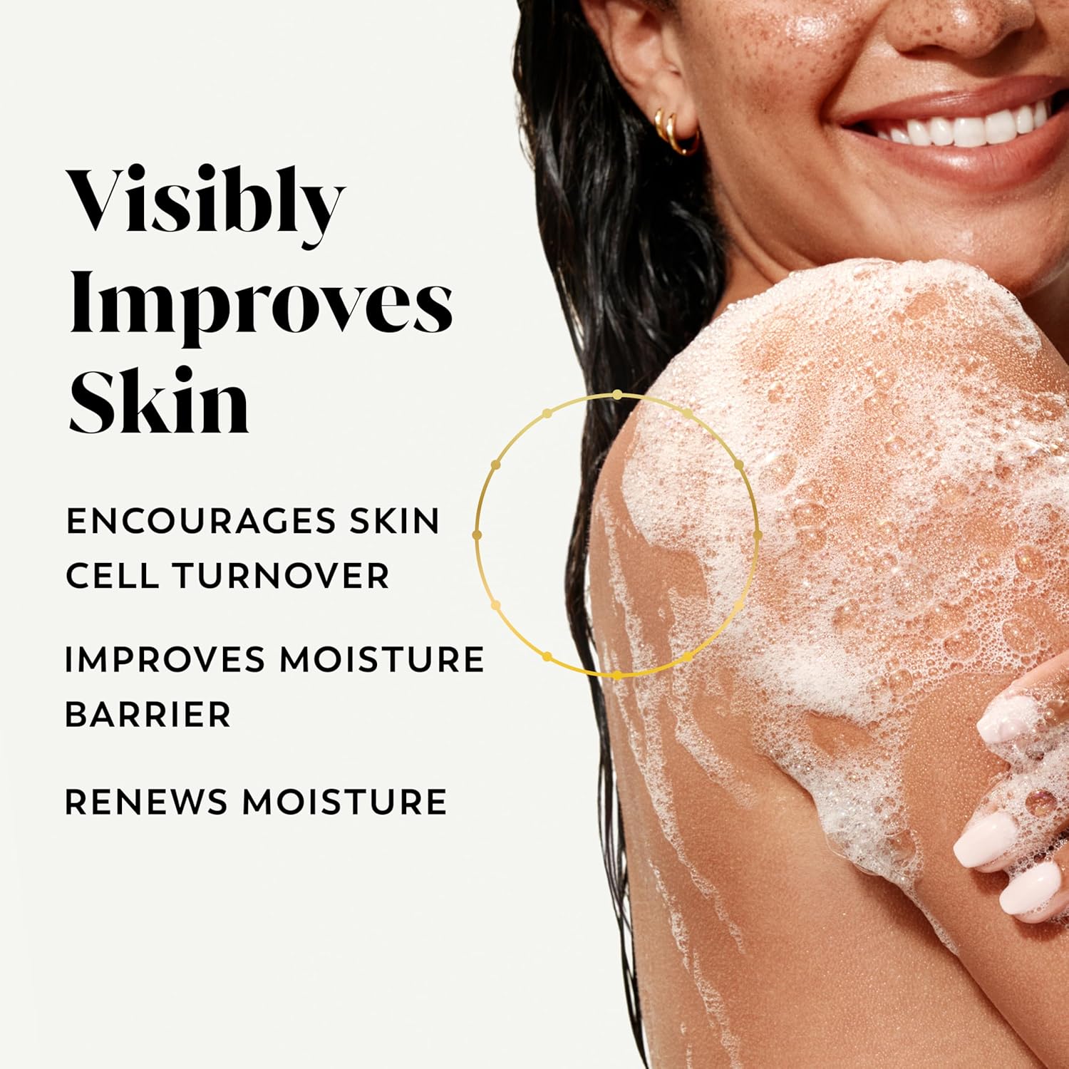 Olay Body Wash for Women, Intensely Hydrating, Hyaluronic Acid Serum Complex, Renews Moisture, Free of Parabens & Phthalates, Vitamin B3 Lameller Technology, For All Skin Types, 20 fl oz (Pack of 4) - Image 3