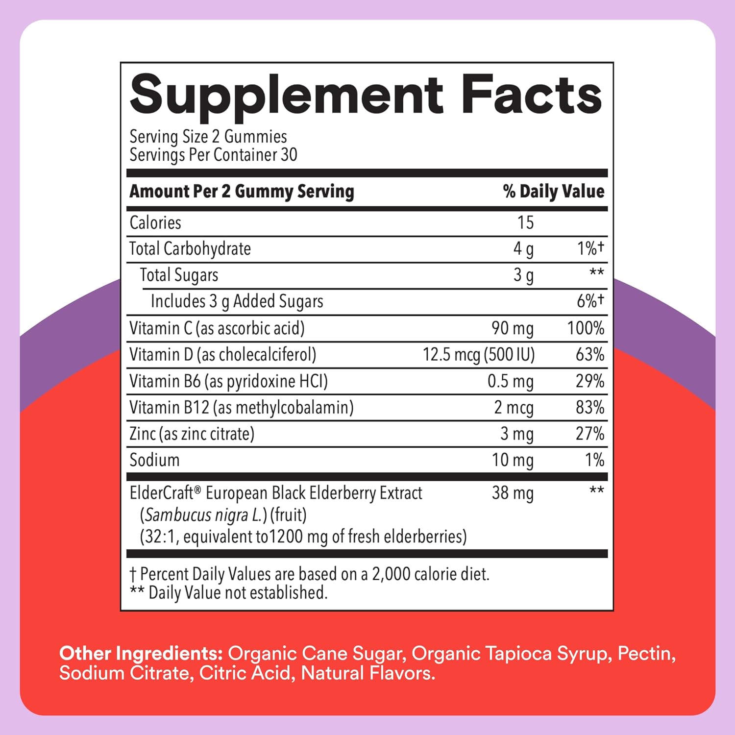 SmartyPants Kids Digestive & Immune Support Bundle: Fiber & Veggies + Elderberry Gummies with Prebiotic Fiber, Vitamins C, D3, B12 & Zinc – Gluten Free, Non-GMO, 60 Count Each (Pack of 2) - Image 7