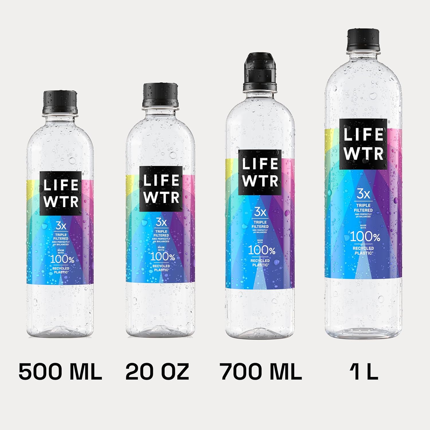 LIFEWTR Premium Purified Water pH Balanced with Electrolytes, 100% recycled plastic bottles, 16.9 Fl Oz Bottles, 500ml (Pack of 12) - Image 4