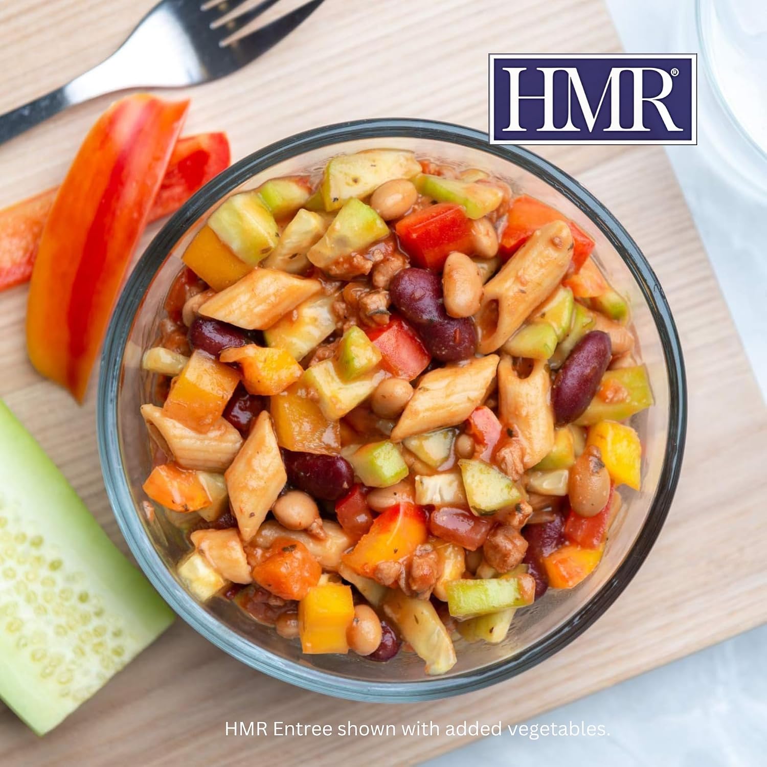 HMR Pasta Fagioli Entrée | Pre-packaged Lunch or Dinner to Support Weight Loss | Ready to Eat | Vegetarian | 14g of Protein | Low Calorie Food | 8oz Serving per Meal | Pack of 6 - Image 5