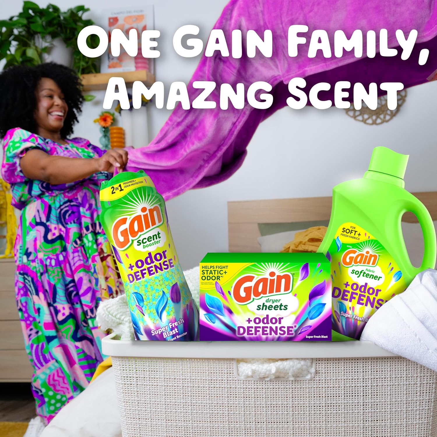 Gain Super Fresh Blast Liquid Odor Defense Fabric Softener, 140 FL OZ 190 Load, Softening Laundry Conditioner for 2 in 1 Freshness plus Odor Protection - Image 10
