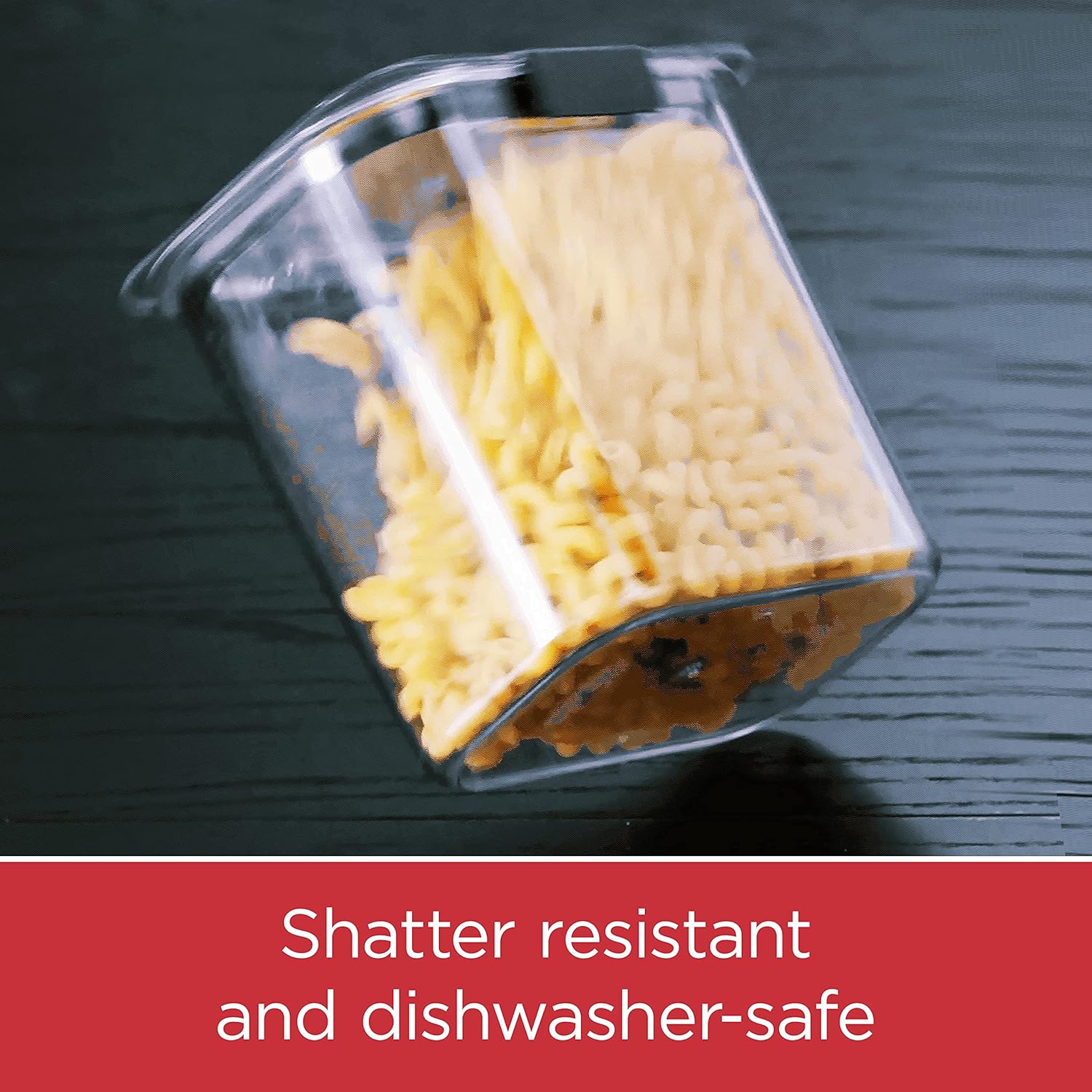 Rubbermaid Brilliance 16-Cup Airtight Food Storage Container with Lid Clear/Grey - optimal for pantry organization flour sugar and food storage - Image 8