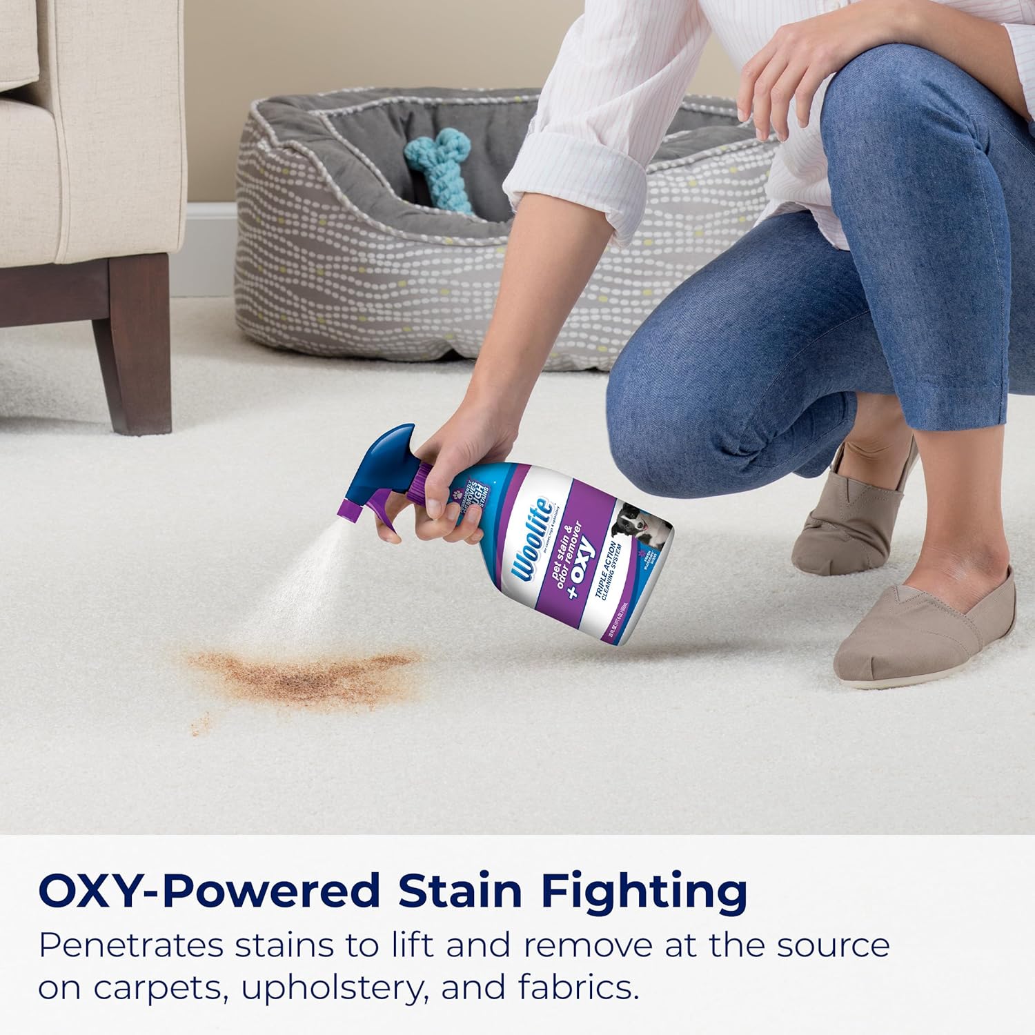 Bissell Woolite® Advantage Pet Stain & Odor Remover + Oxy, 2-Pack, 3326 - Image 5