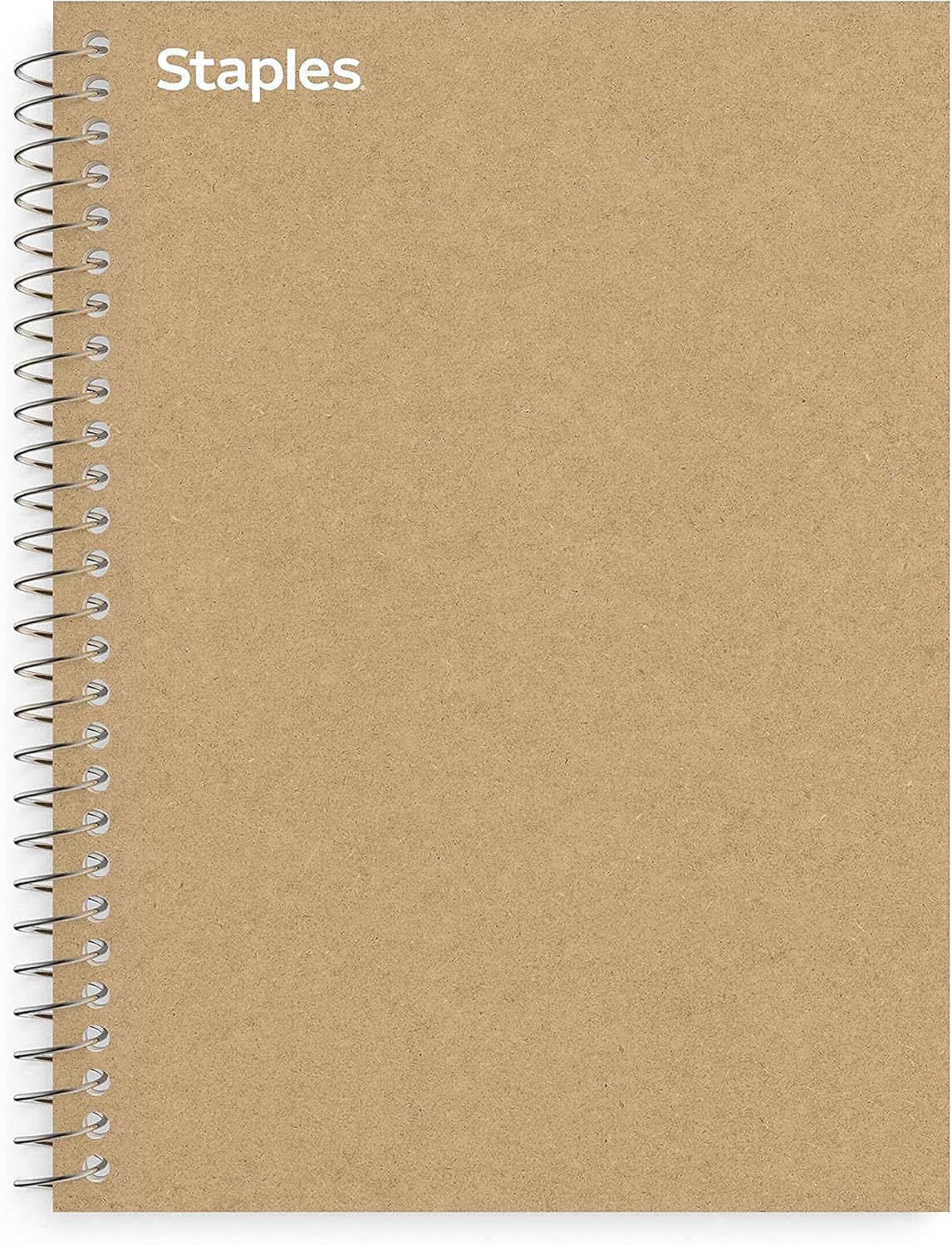 STAPLES Premium 1-Subject Notebook, 5.875" x 9", College Ruled, 100 Sheets, Brown