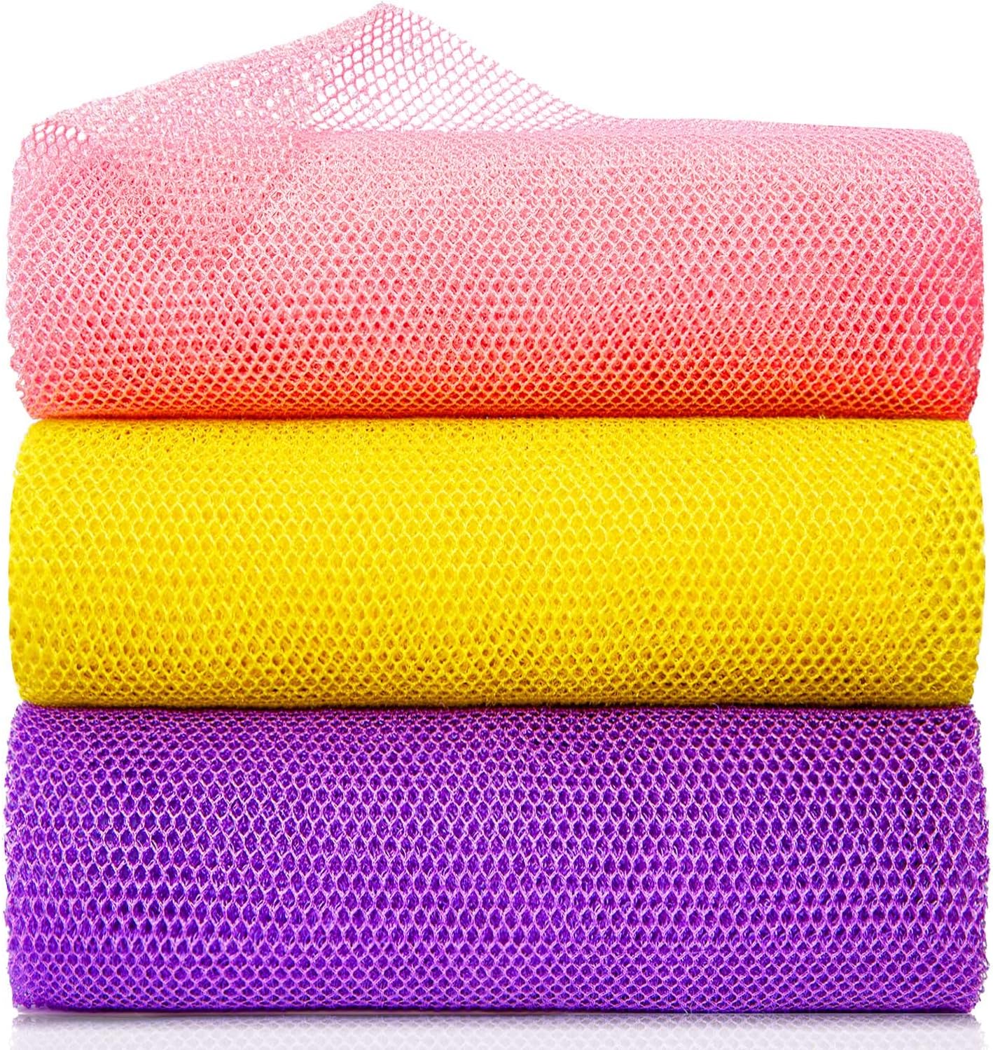 African Net Sponge African Exfoliating Net African Bath Sponge African Scrubbing Long Net Rag African Wash Net Shower Body Scrubber - Image 2