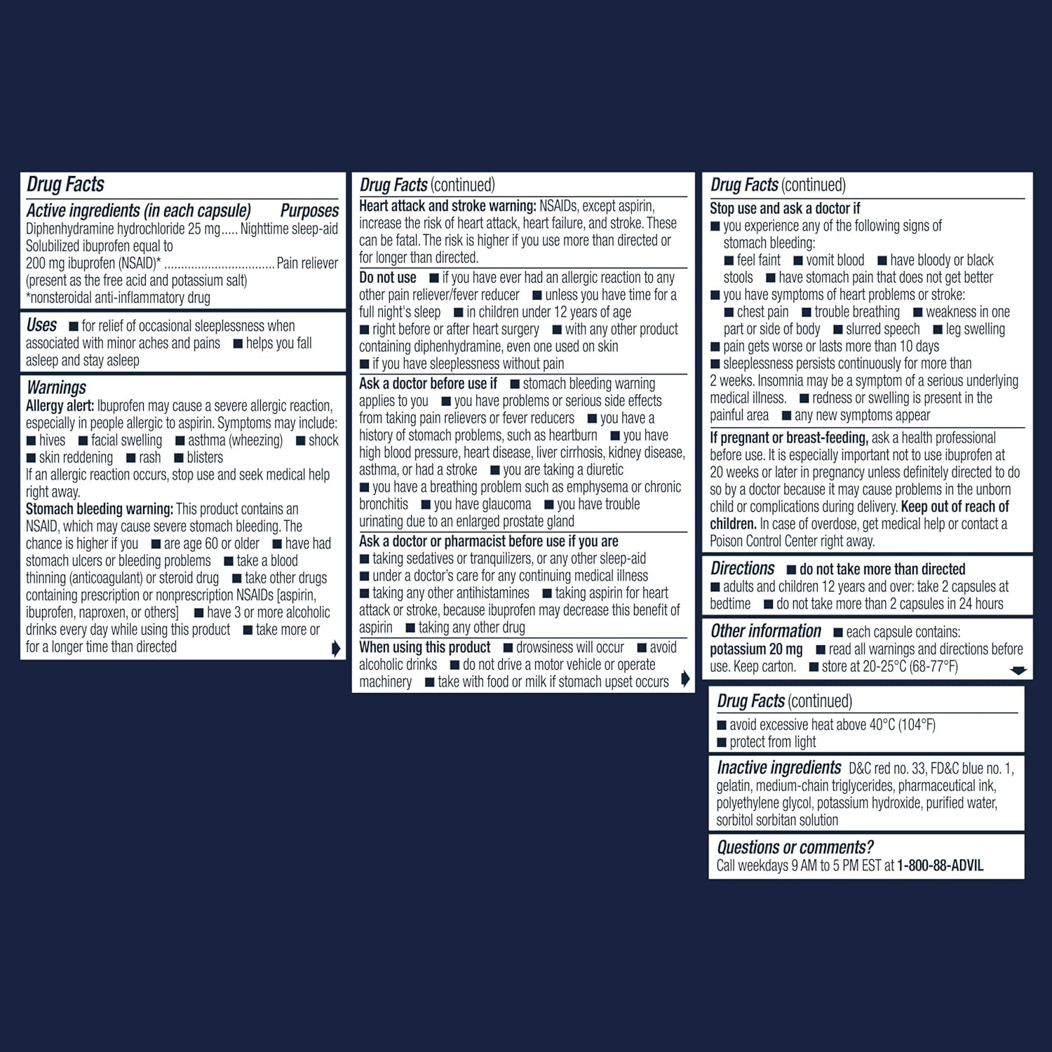 Advil PM Liqui-Gels Minis, 80 Liquid Filled Capsules - Image 16