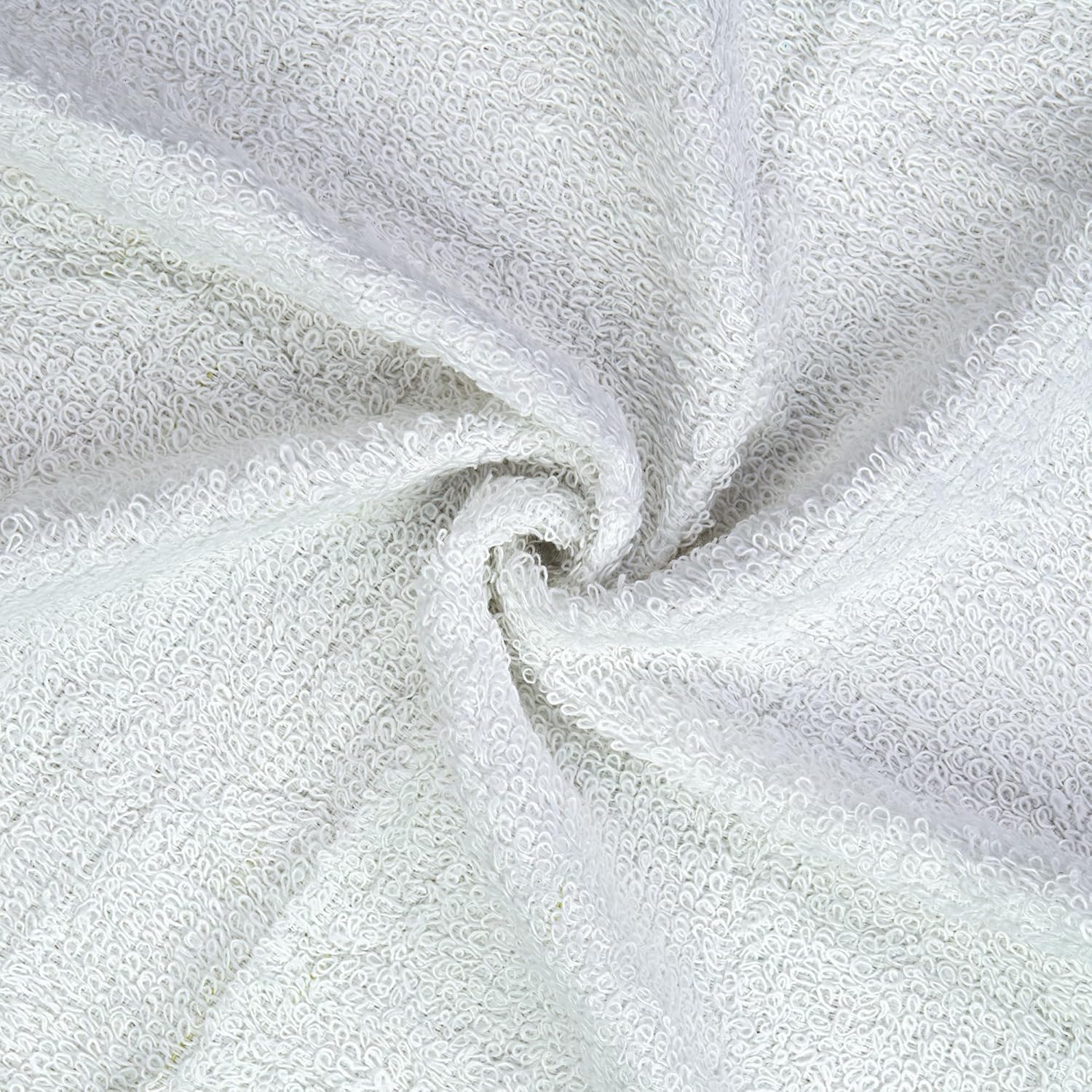 DecorRack 10 Pack 100% Cotton Wash Cloth, Luxurious Soft, 12 x 12 inch Ultra Absorbent, Machine Washable Premium Quality Washcloths, White (10 Pack) - Image 8