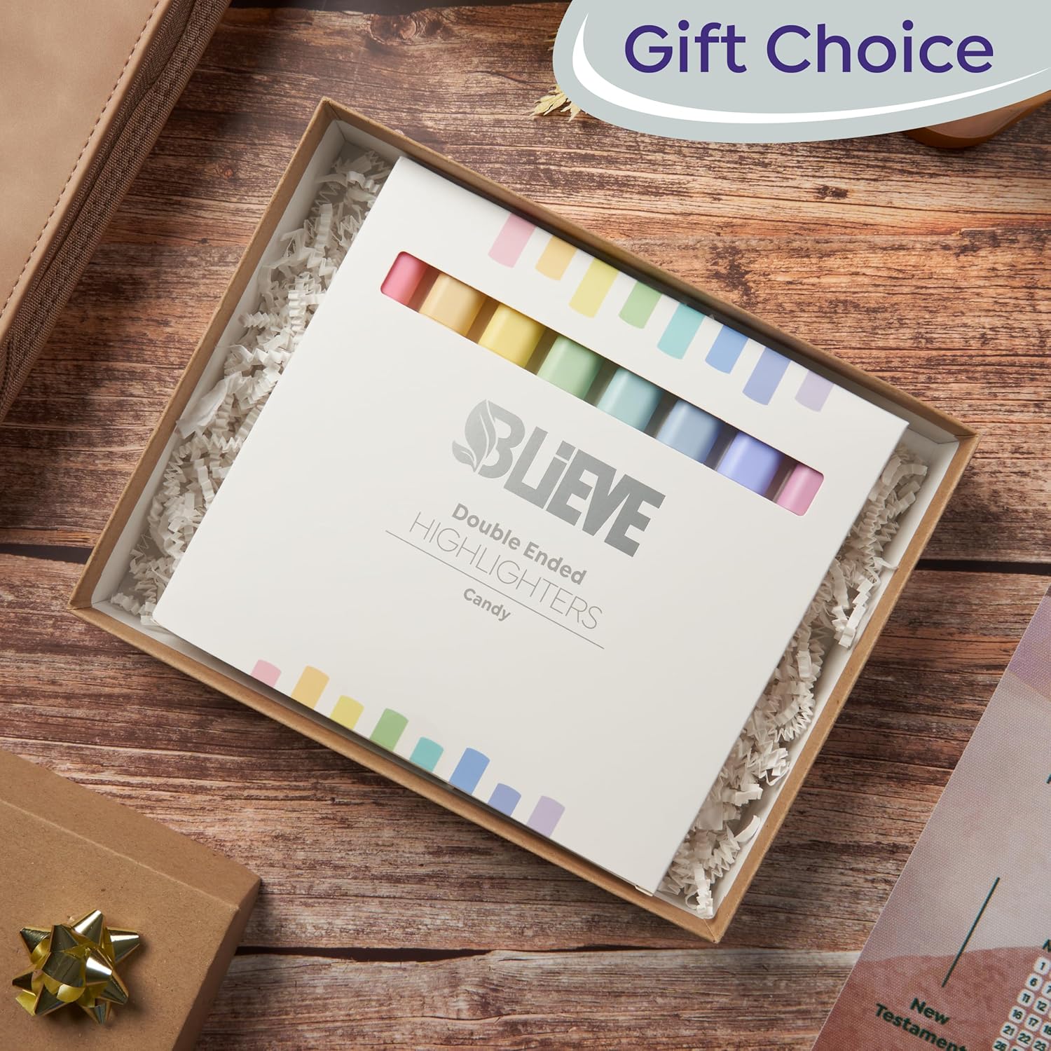 BLIEVE Aesthetic Cute Highlighters No Bleed Through, Dual Tip Chisel & Fine Point, Pastel Colors For Bible & Journaling - Image 8