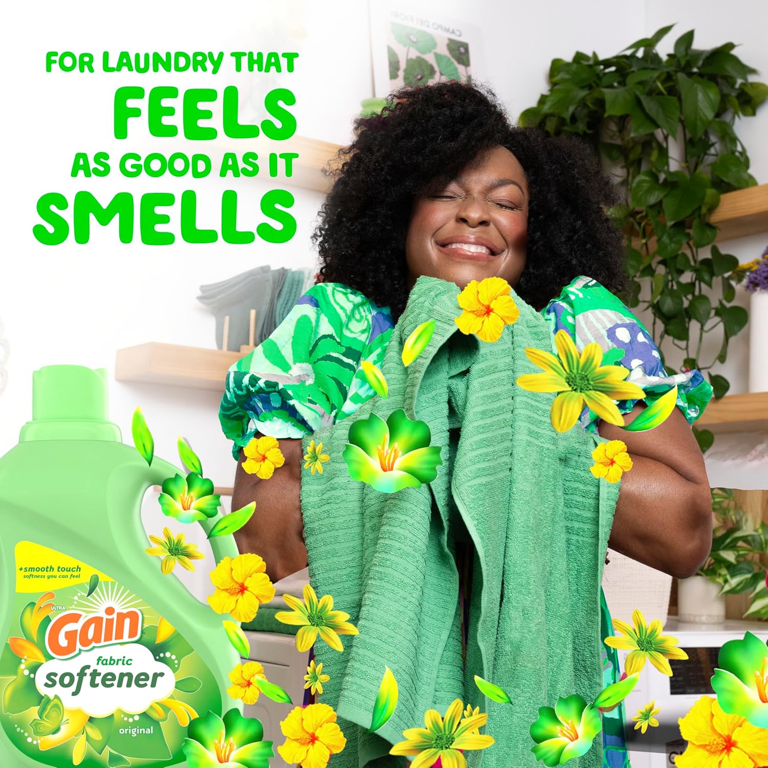 Gain Liquid Fabric Softener, Original Scent, 140 FL OZ, 190 Loads, Liquid Fabric Softener For Soft, Fresh Laundry - Image 5