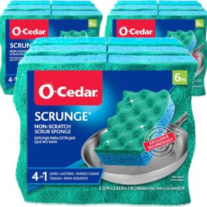 O-Cedar Multi-Use Scrunge Scrub Sponge (Pack – 18)