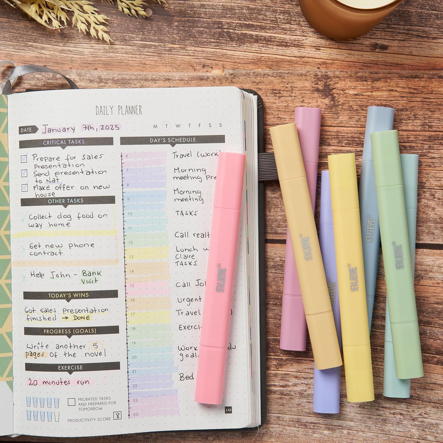 BLIEVE Aesthetic Cute Highlighters No Bleed Through, Dual Tip Chisel & Fine Point, Pastel Colors For Bible & Journaling - Image 7