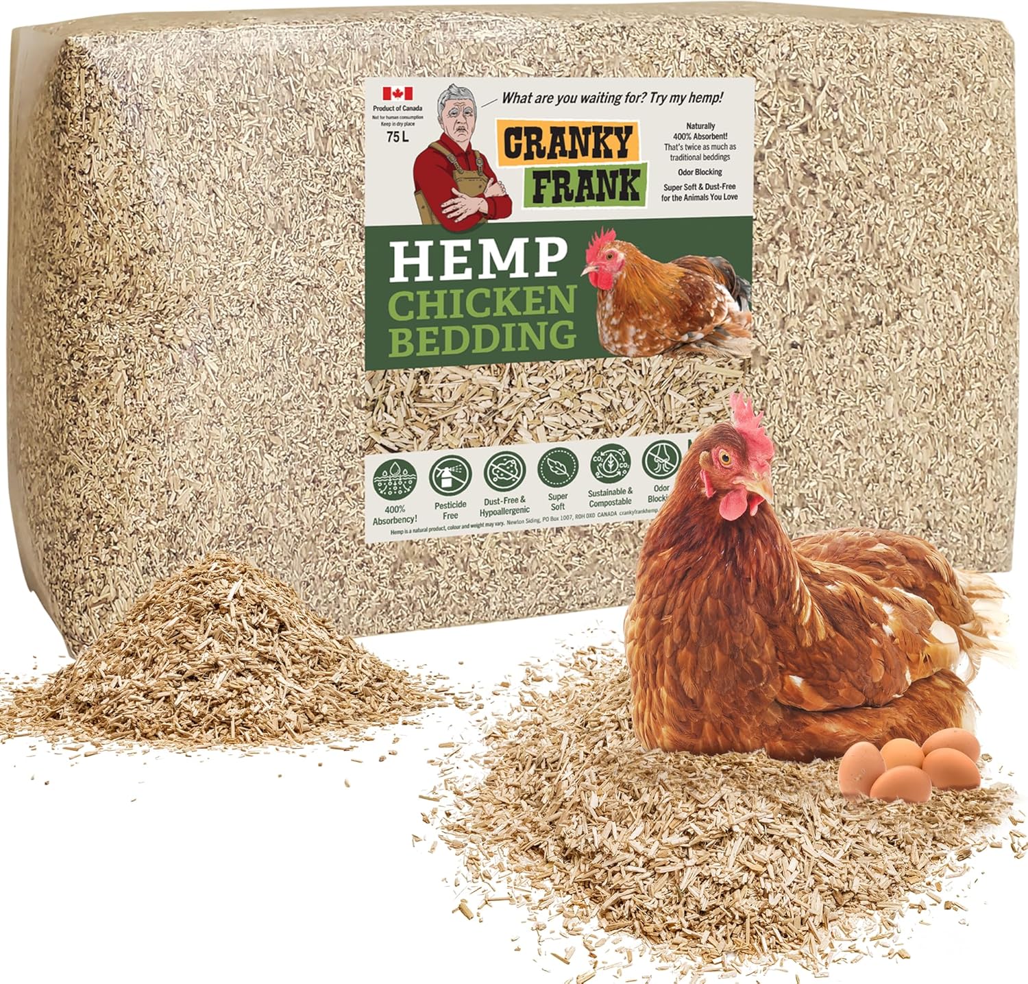 Chicken Bedding 115 Usable Liters, 30 LB - All Natural, Dust-Free, Odor-Controlled Coop Bedding for Chickens and Pets - Super Absorbent, Low Waste & Eco-Friendly - Image 2