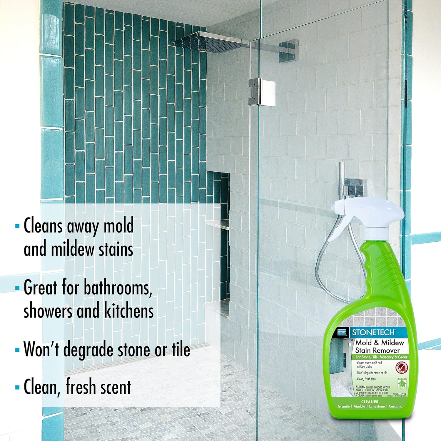 StoneTech Mold & Mildew Stain Remover, 24OZ (709ML) Spray Bottle - Image 5