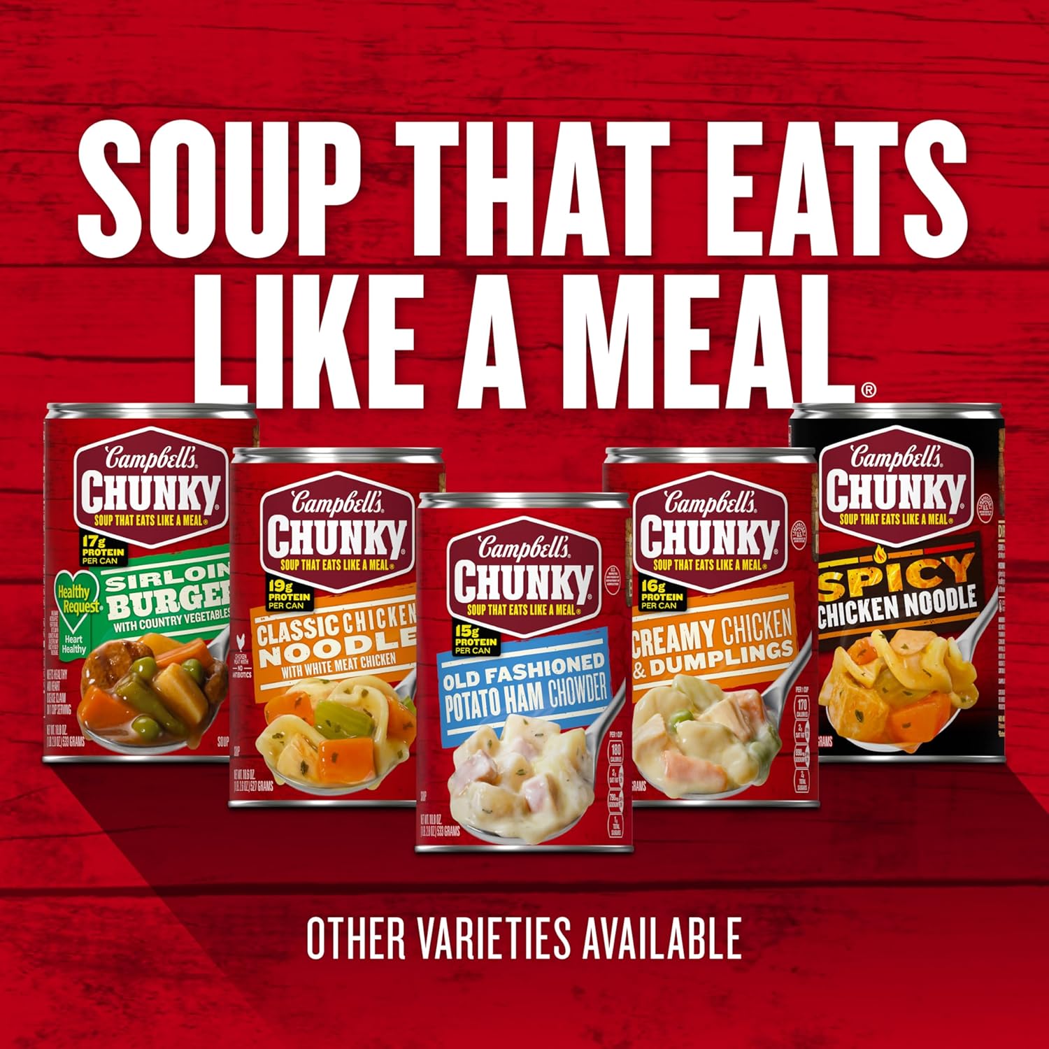 Campbell’s Chunky Soup, Steak And Potato Soup, 18.8 Ounce Can - Image 10