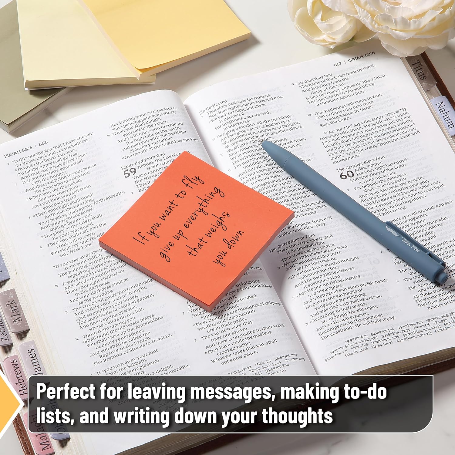 Mr. Pen- Sticky Notes, 3"x3", 12 Pads, 600 Sheets, Retro Colors, Sticky Notes Bulk, Self-Stick Note Pads, Perfect for Office, School, Home, Study & Organization - Image 5