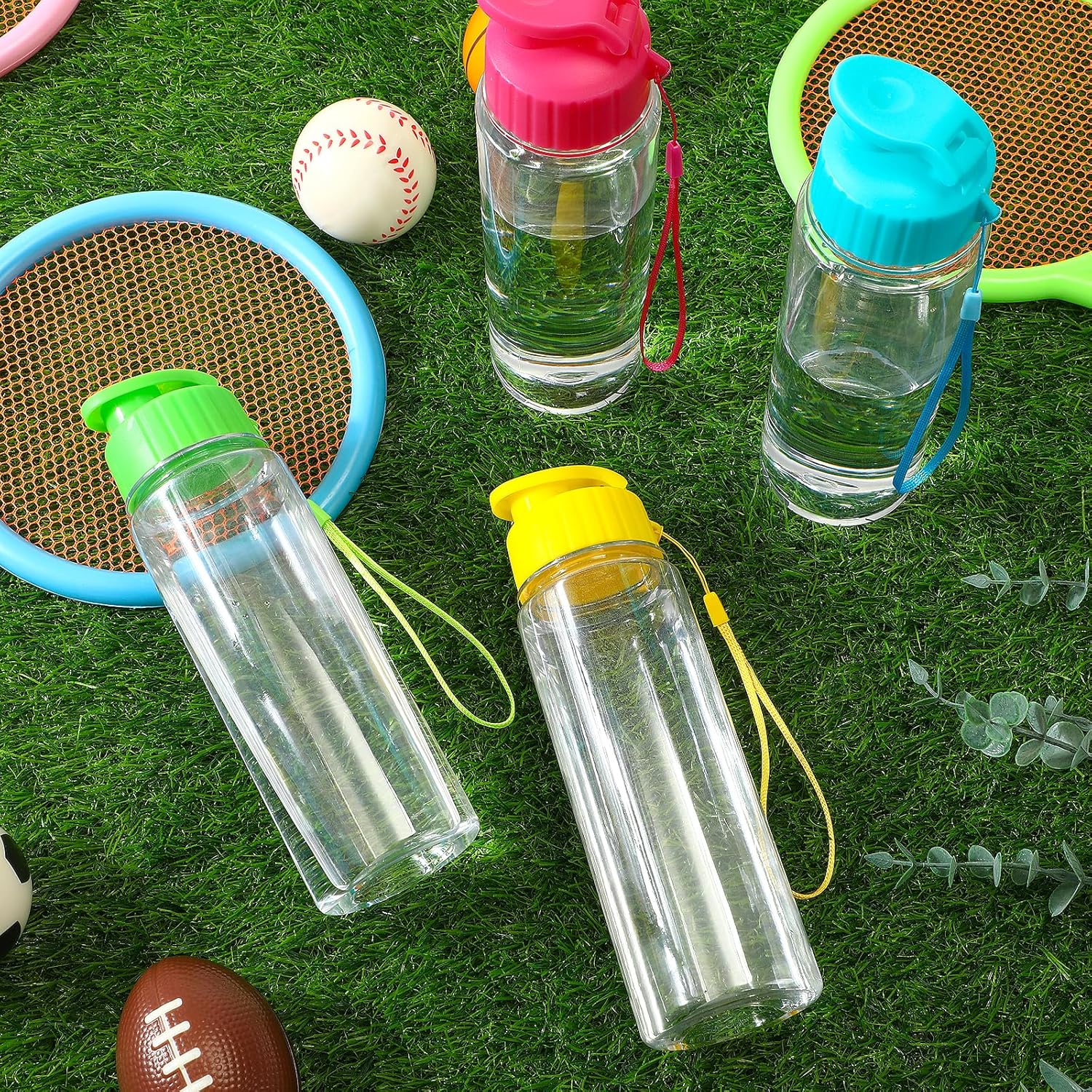 Mifoci 20 Pieces Water Bottle Bulk 17 oz Plastic Water Bottles Bulk Gym Sports Adults Reusable Large Bottles with Leak Proof Flip Top for Party Outdoor (Colorful) - Image 7