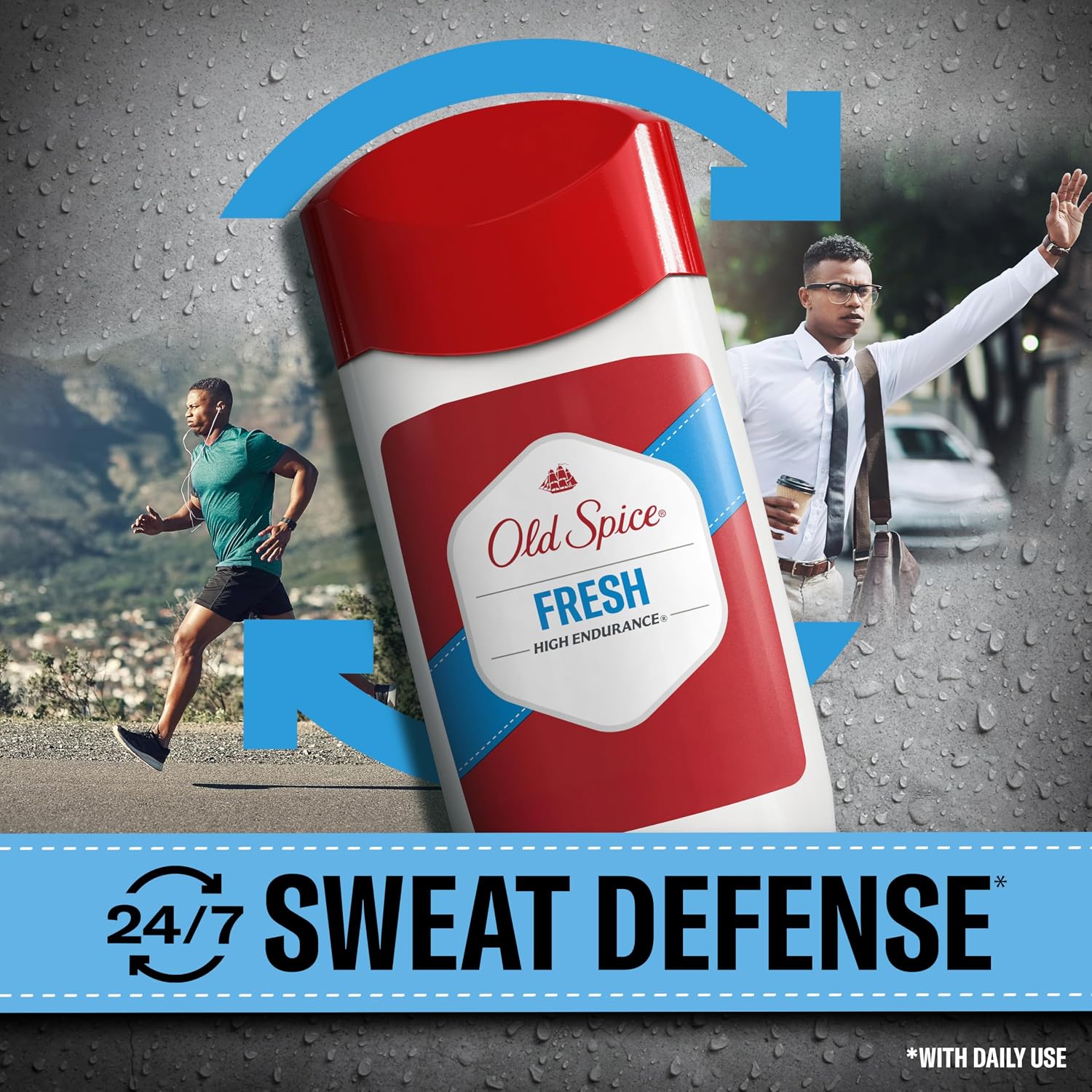 Old Spice Antiperspirant Deodorant For Men, High Endurance, 24/7 Sweat Defense & Odor Protection, 24/7 Freshness & Lasting Scent, Fresh Scent, 3.3 oz - Image 5