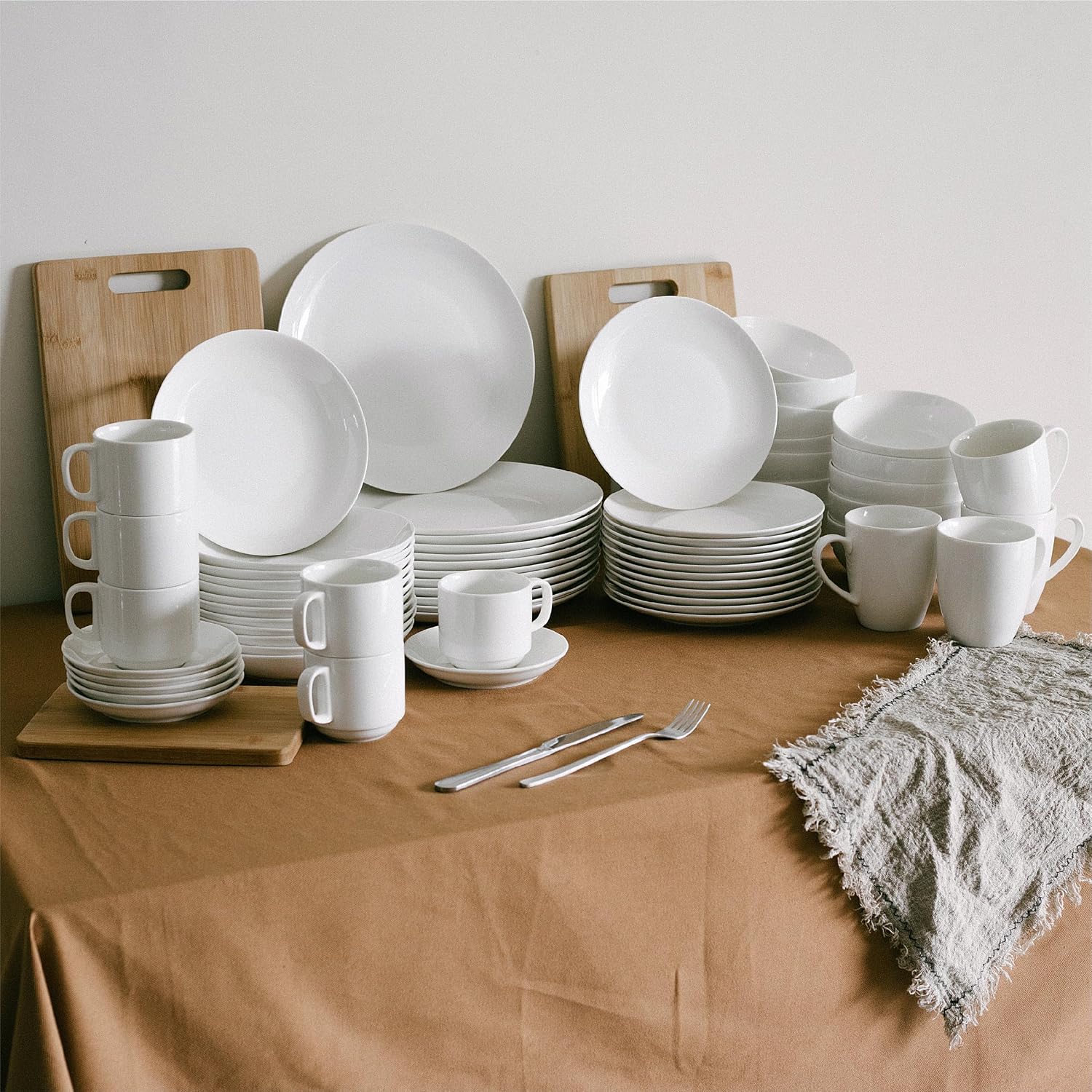 Brew To A Tea BTaT- White Soup Bowls Set of 12, 16 Ounces, Porcelain Dishes for Soup, Rice, Salad, Noodle, Microwave, Oven, Freezer & Dishwasher Safe, Deep White Cereal Bowls for Kitchen - Image 10
