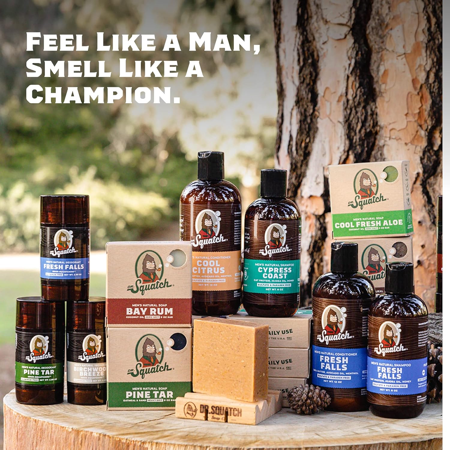 Dr. Squatch Natural Men’s Bar Soap - Cold Process Body Soap Bar with Natural Oils - Gifts for Men - Pine Tar (5 oz, 3-Pack) - Image 7
