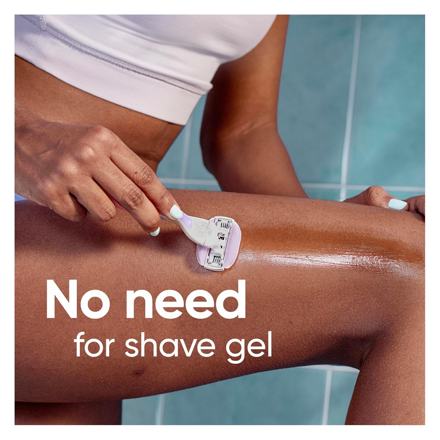 Gillette Venus ComfortGlide Freesia Women's Razor - 1 handle + 2 refills - Image 7
