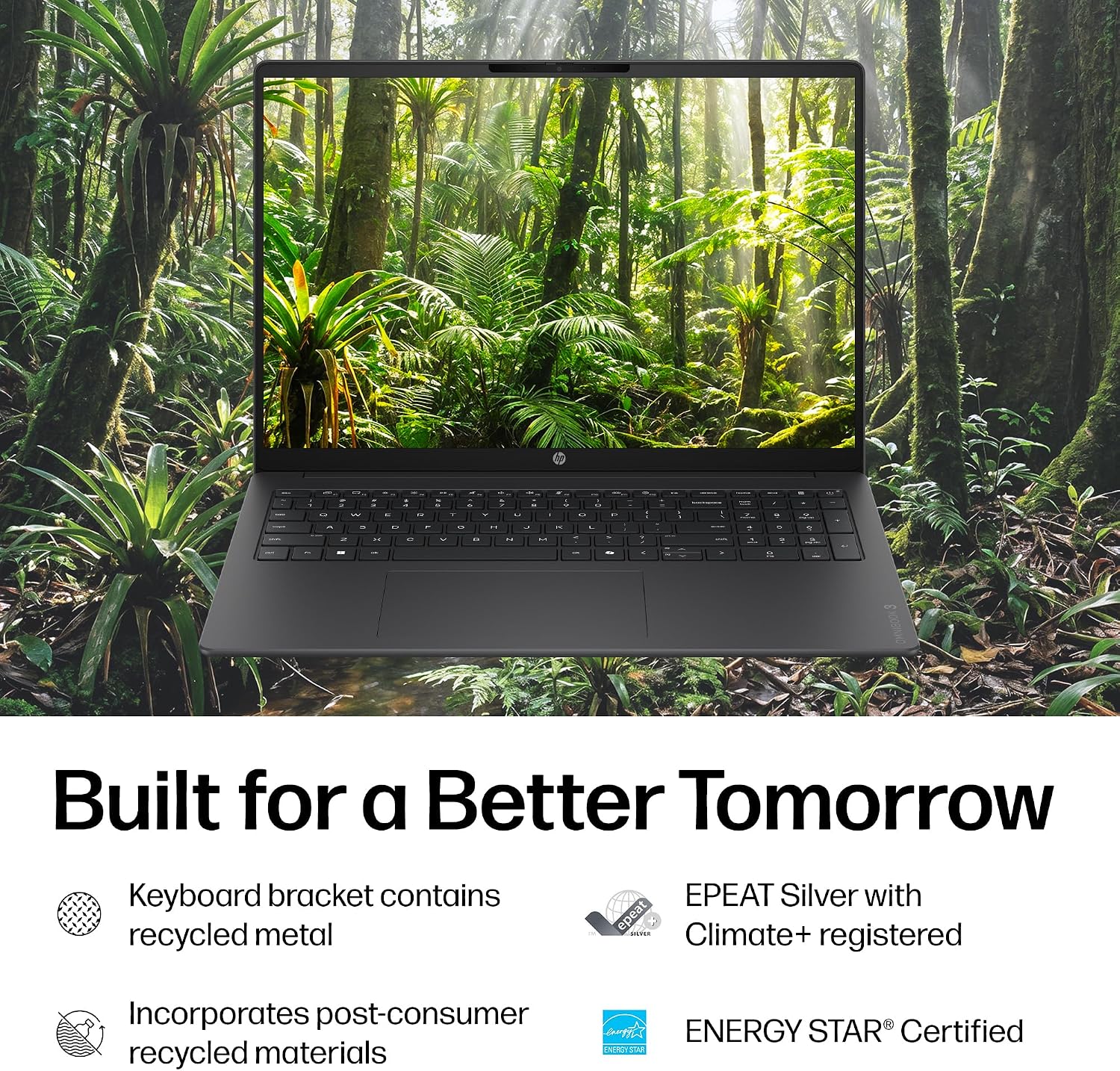 HP OmniBook 3 16 inch Laptop PC, 2K Touchscreen, AMD Ryzen 3 30, 8 GB RAM, 256 GB SSD, AMD Radeon 610M GPU, Windows 11 Home, Mica Silver, 16-by0199nr - Image 9