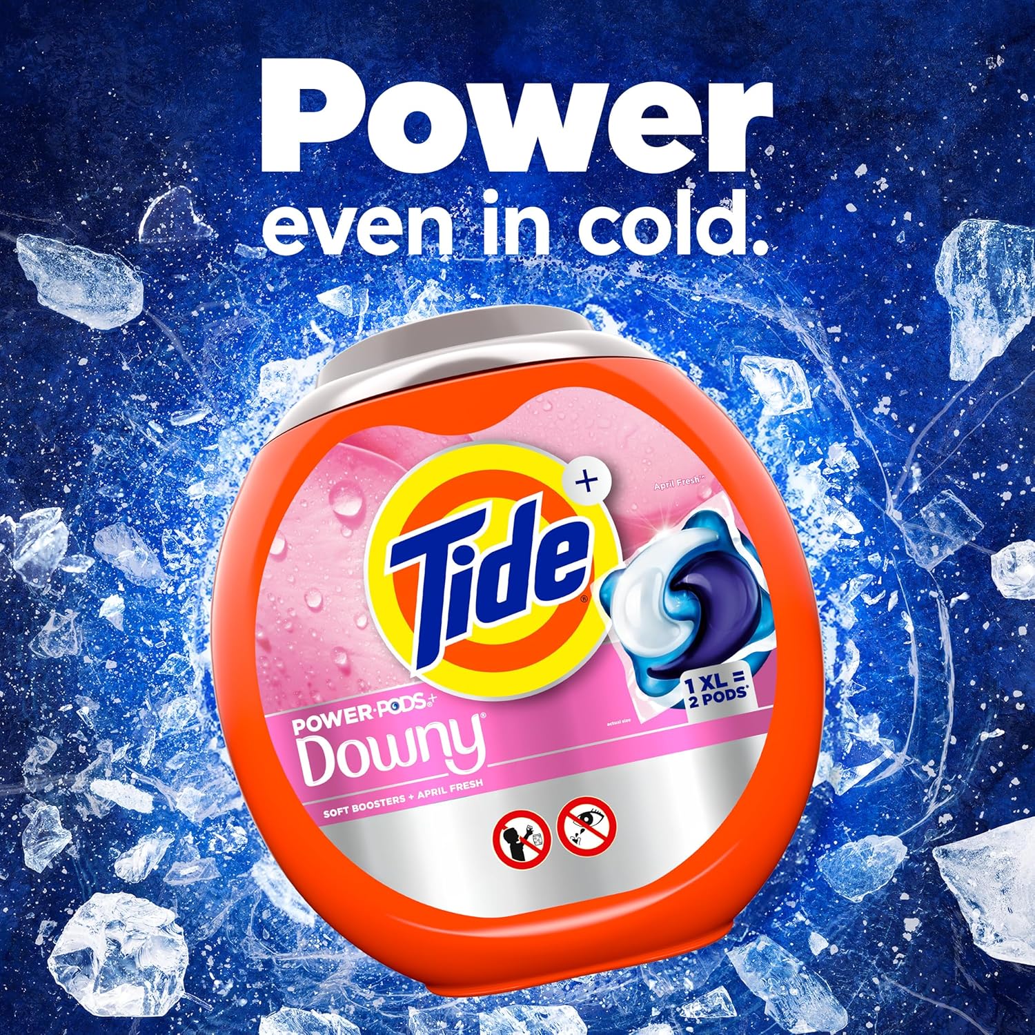 Tide Power PODs + Downy Laundry Detergent Pods, 63 Count, Soft Boosters + April Fresh - Image 10
