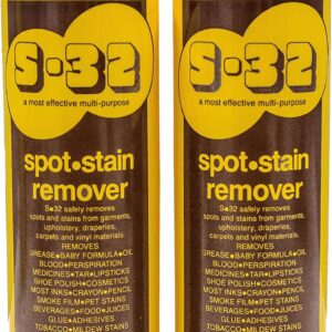 S-32 Spot Stain Remover, Safely Removes Stubborn Spots and Stains, Commercial Use, Household Needs, 15.2 Ounces, 2 Pack