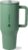 HydroJug Traveler – 32 oz Water Bottle with Handle & Flip Straw – Fits in Cup Holder, Leak Resistant Tumbler-Reusable Insulated Stainless Steel & Rubber Base – Gifts for Women & Men, Sage