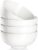 MALACASA 26 OZ Porcelain Soup Bowls Set of 4, White Ceramic Bowls for Kitchen, Cereal Bowl for Oatmeal, Fruit, Salad, Ramen and Rice Bowl -Dishwasher & Microwave Safe Bowls