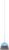 Amazon Basics Dustpan Broom Set with Adjustable Long Handle, Easy to Assemble, Blue and White