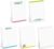 Gotcha Covered Notebooks Colorful Teacher Sticky Note Pads / 4″ x 6″ Repositionable Classroom Sticky Notes / 50 Sheets Per Pad/Set Of 5 Designs/Made In USA