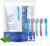 5-in-1 Disposable Mini Travel Toothbrushes with Toothpaste – 26 Pack Individually Wrapped No Water Needed, Portable Toothbrush with Tongue Scraper Floss & Pick