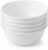 Corelle Vitrelle 28-oz Soup/Cereal Bowls Set of 6 Chip & Crack Resistant Dinnerware Bowls for Soup, Ramen, Cereal and More, Triple Layer Glass, Winter Frost White