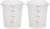 Cambro Food Storage Containers with Lids (BPA-Free) – 4 Quart – Food Grade Buckets with Lids (2 Pack) – For Dough Proofing and Brining (Translucent)