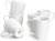 Sweese Porcelain Coffee Mugs – 16 Ounce – Set of 6, Cups for Latte, Hot Tea, Cappuccino, Mocha, Cocoa, White