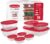 Rubbermaid EasyStore Large Containers, 18-Piece Set, Food Storage Containers with Lids