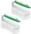 Amazer Scrub Brush for Cleaning Comfort Grip Shower Scrubber Stiff Bristles with Handle Heavy Duty Cleaner Brush for Tub Sink Carpet Floor – Pack of 2 (Green+Green)