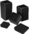 Utopia Bedding Bed Risers 2 Inch – Pack of 8 – Adjustable Furniture Risers 2 & 4 inch – Anti Slip Foam & Rubber Pad – Stackable Bed Lifts Risers Heavy Duty for Sofa, Bed, Table, Couch & Chair (Black)