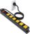 Heavy Duty 6 Outlet Metal Long Power Strip, 2700J Surge Protector with 15A Circuit Breaker, 6FT Extension Cord, Wall Mount for Garage, Workshop & Industrial Use, Wide Spaced (6ft)
