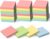 HappyHapi 28 Pack 2800 Sheets Sticky Notes 3×3 Inch100 Sheets/Pad, 4 Soft Colors (Yellow, Green, Pink, Blue) Light Colored Self-Stick Pads, Bulk Office Supplies for Work, School & Home