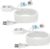 TiFFCOFiO Indoor Extension Cord, 2 Prong 6 Feet Extension Cord, 3 Polarized Outlets with Safety Slide Windows,13A/1625W, 16 AWG, 2 Packs