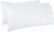 Amazon Basics 400 Thread Count Soft 100% Cotton Pillow Cases, Wrinkle Resistant, Sateen Weave, King Size, 40″ x 20″, Machine Washable, White, Set of 2, Pillows Not Included