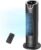 DR.PREPARE Tower Fan for Bedroom, 25 dB Quiet DC Bladeless Fan with Remote, 8 Speeds, 1-8H Timer, 80° Oscillating Fans for Indoors, 16 Inch Portable Desk Table Fans for Room, Home, Office