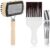 CANIPHA 3Pcs Air Conditioner Condenser Fin Cleaning Brush Refrigerator Coil Cleaning Brush Supplies, Stainless Ac Coil Cleaner, Evaporator Coil Cleaner, Mini Split Cleaning Kit Fridge Cleaner Tool